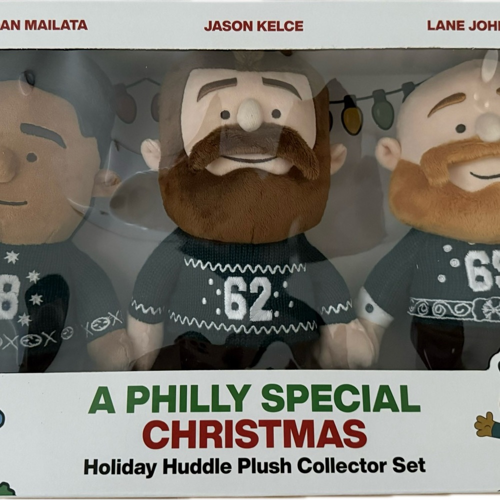 A Philly Special Christmas Holiday Huddle Plush Collector Set